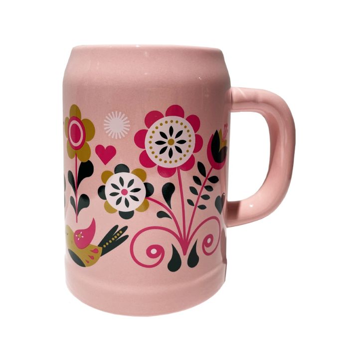 Design Bierkrug  BIERKRÜGIN MARIE pink halber Liter