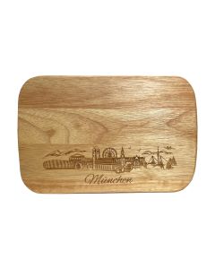 MÜNCHNER SKYLINE Holz Brotzeit Brettchen 
