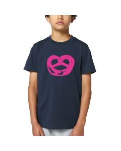 BREZE Kinder unisex T- Shirt navy / pink