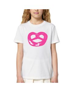 BREZE Kinder unisex  T- Shirt weiss / pink 