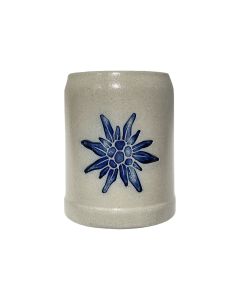 Kleiner Bierkrug salzglasiert EDELWEISS  0,25l