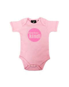 Baby Strampelanzug kurzarm MÜNCHNER KINDL rosa