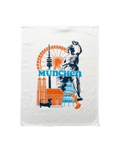 BEST OF MUNICH  Geschirrtuch weiss  / multicolor