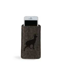 iphone filz braun 1