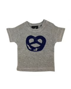baby t-shirt kurzarm grau mit aufdruck breze