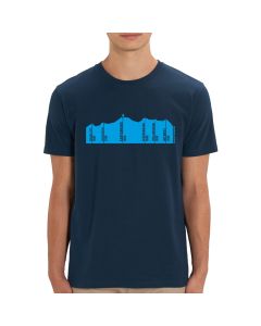 herren t-shirt mit aufdruck chiemgauer bergpanorama