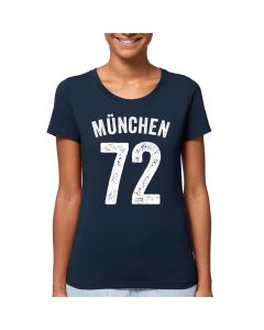 TEAM MÜNCHEN 72 Damen T-Shirt navyblau