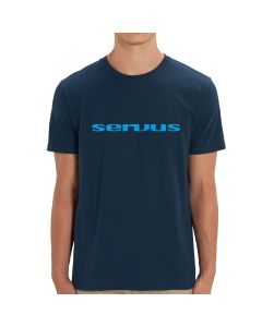 herren t-shirt kurzarm navy mit aufdruck servus