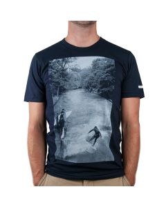 herren t-shirt navy surfer