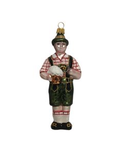 weihnachtsschmuck bayer in lederhose hansi