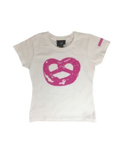 kinder mädchen t-shirt mit druck breze in pink