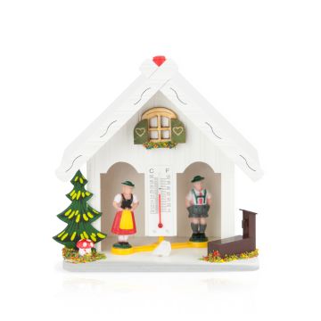 wetterhaus weiss mit bayrischen figuren