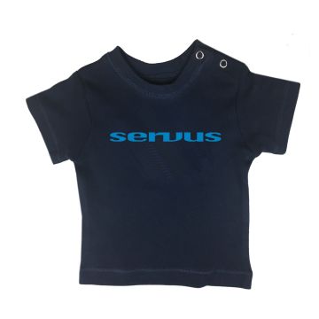 servus baby t-shirt kurzarm navy