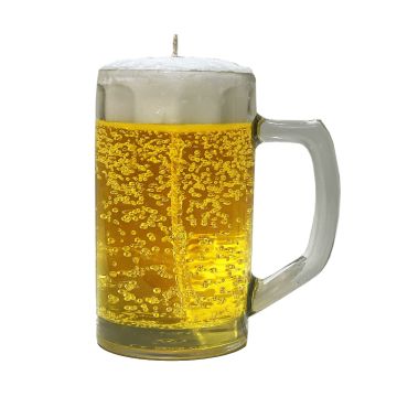 Kerze im Bierkrug