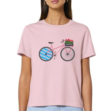 RADLERIN Damen T-Shirt rosa loosefit