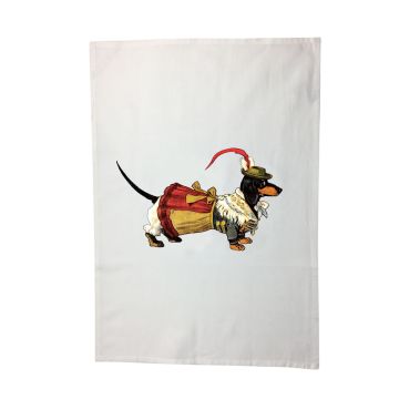 TRACHTEN DACKELDAME Geschirrtuch