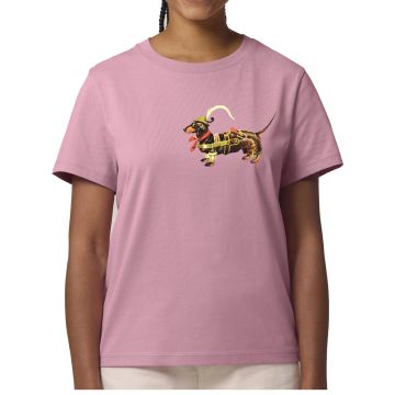 DACKEL T-SHIRT DAMEN ROSE
