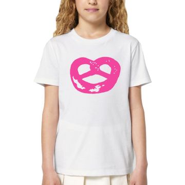 BREZE Kinder unisex  T- Shirt weiss / pink 