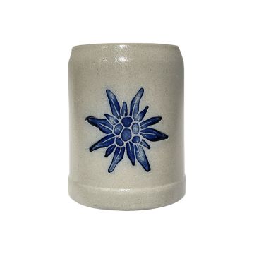 Kleiner Bierkrug salzglasiert EDELWEISS  0,25l