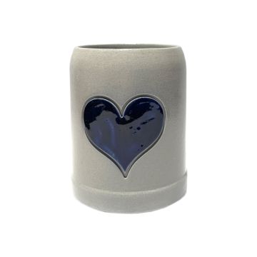 Kleiner Bierkrug salzglasiert BAYERISCHES HERZ   0,25l