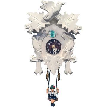 kleine kuckucksuhr weiss kuckulino