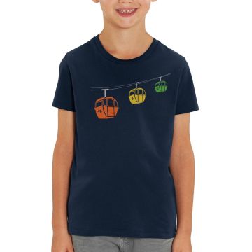 RAINBOW GONDELBAHN Kinder T-Shirt navy unisex