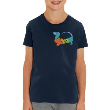 RAINBOW WASTL Kinder T-Shirt navy unisex