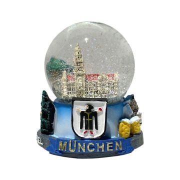 Glas -  Schneekugel MÜNCHEN