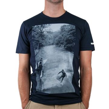 herren t-shirt navy surfer