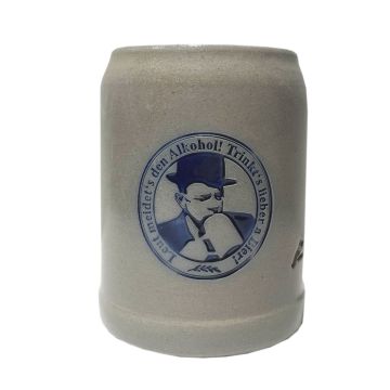 Keferloher Bierkrug salzglasiert halber Liter KARL VALENTIN