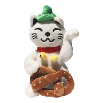 BAYERISCHE PLÜSCH WINKEKATZE Maneki-neko