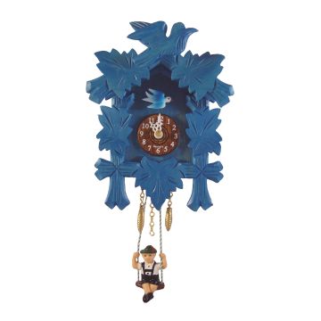 kuckucksuhr klein blau