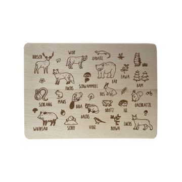 WOID VIECHER   Holz Brotzeit Brettchen 