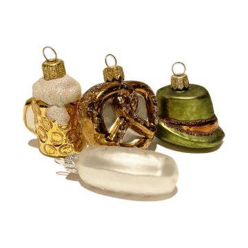 4er Set BAYERISCHER CHRISTBAUMSCHMUCK
