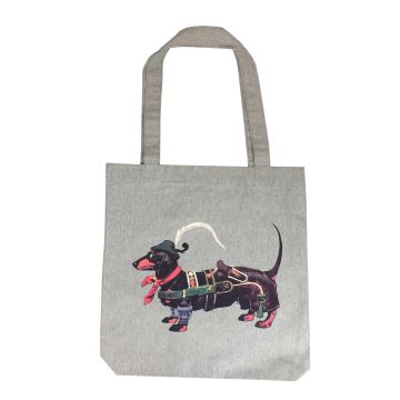 tasche mit druck dackel in tracht