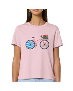 RADLERIN Damen T-Shirt rosa loosefit
