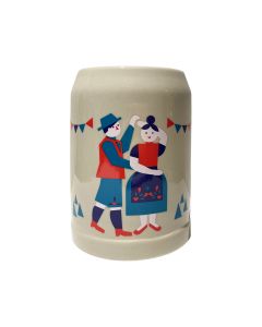 Design Bierkrug  "DER BIERKRUG"  grau halber Liter